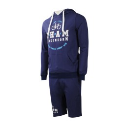 WTV149 tailor-made men's autumn  winter sports suit  customized hoodies   6-point pants sports suit supplier WTV149 tailor-made men's autumn  winter sports suit  customized hoodies   6-point pants sports suit supplier